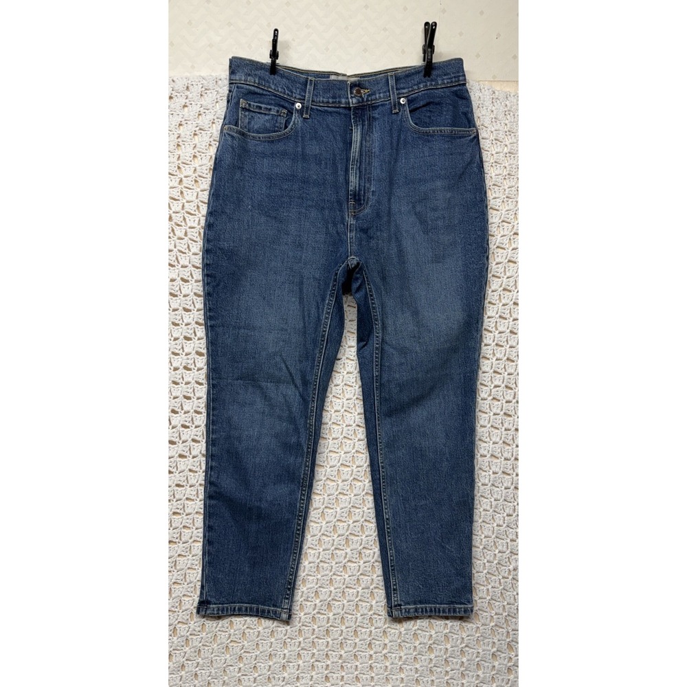 Everlane Original Cheeky Jeans Crop Women Sz 31 Blue Denim Organic Cotton
